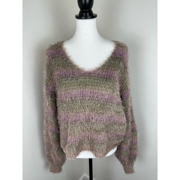 NWT Free People Gelato Fuzzy Pullover Sweater - Size Medium - Picture 1 of 10